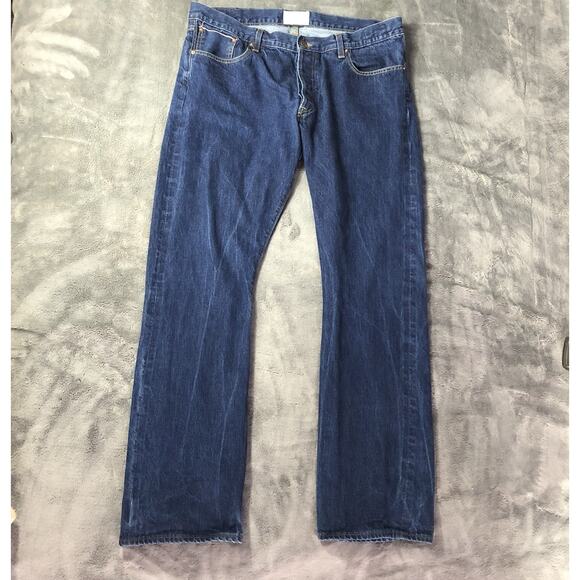 1791 Supply Co Jeans Mens 38x34 Selvedge Straight Leg Mid Rise Denim USA - Picture 2 of 14
